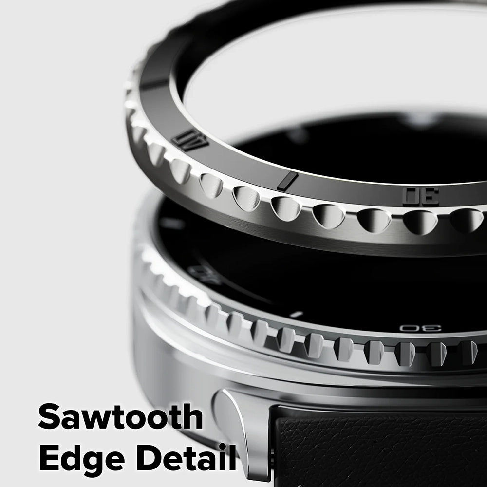 Cadre de protection Ringke Premium Styling pour Samsung Galaxy Watch8 Classic, Noir