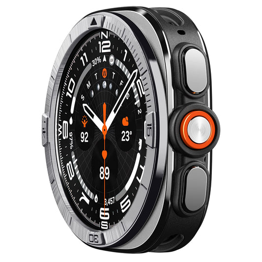 Cadre de protection Spigen Tune Pilot pour Samsung Galaxy Watch Ultra2, Argent ACS11616