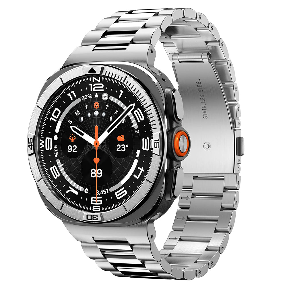 Cadre de protection Spigen Tune Pilot pour Samsung Galaxy Watch Ultra2, Argent ACS11616