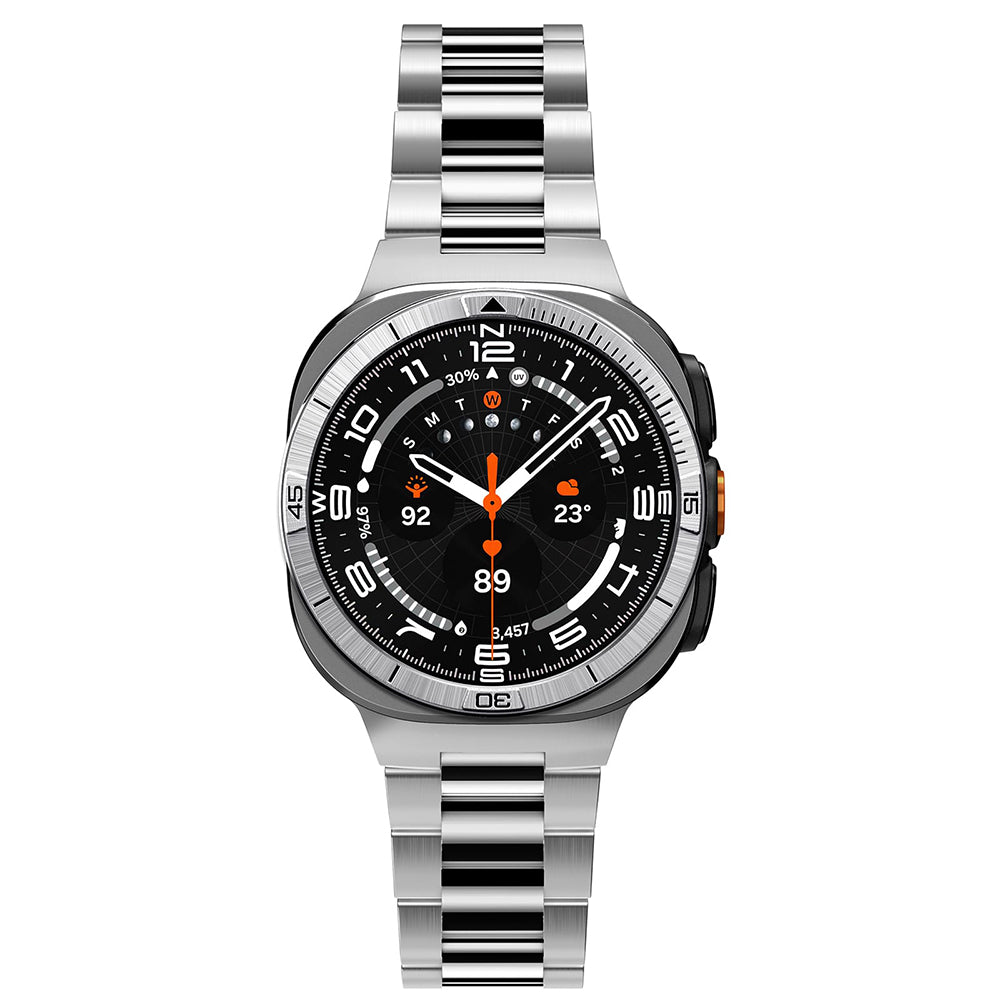 Cadre de protection Spigen Tune Pilot pour Samsung Galaxy Watch Ultra2, Argent ACS11616