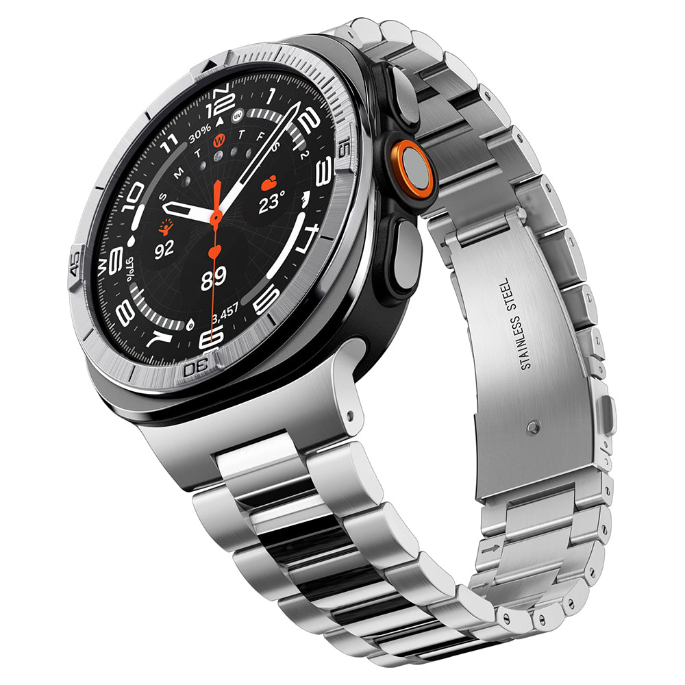 Cadre de protection Spigen Tune Pilot pour Samsung Galaxy Watch Ultra2, Argent ACS11616