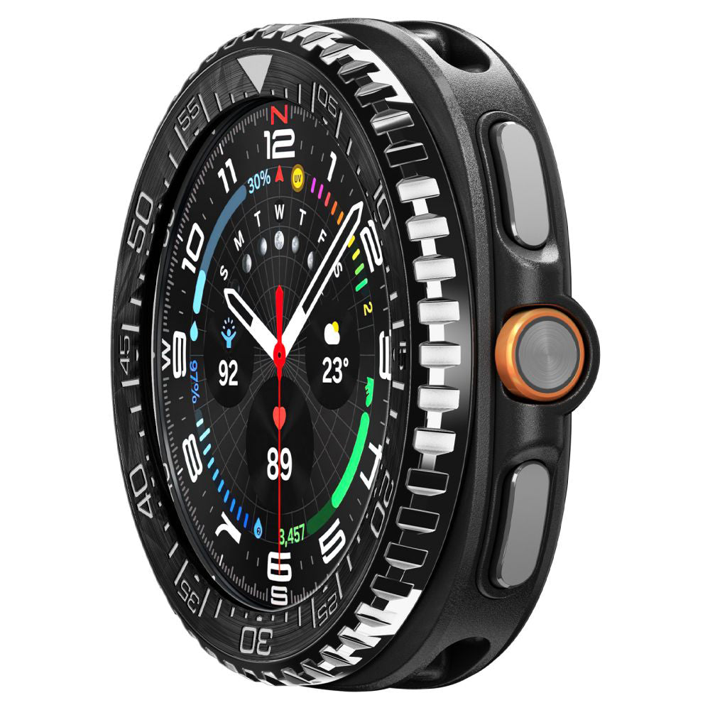 Cadre de protection Spigen Tune Pro Diver pour Samsung Galaxy Watch8 Classic, Noir ACS10016