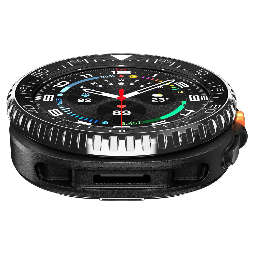 Cadre de protection Spigen Tune Pro Diver pour Samsung Galaxy Watch8 Classic, Noir ACS10016