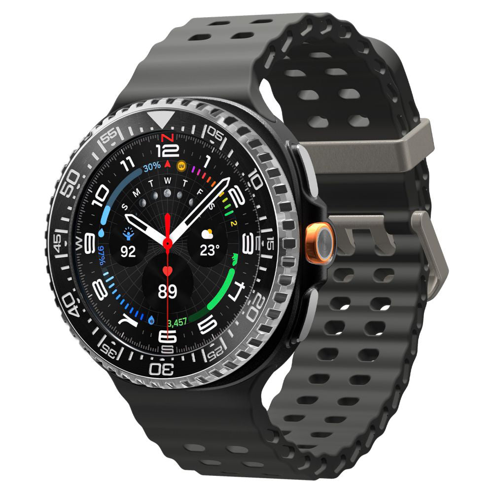 Cadre de protection Spigen Tune Pro Diver pour Samsung Galaxy Watch8 Classic, Noir ACS10016
