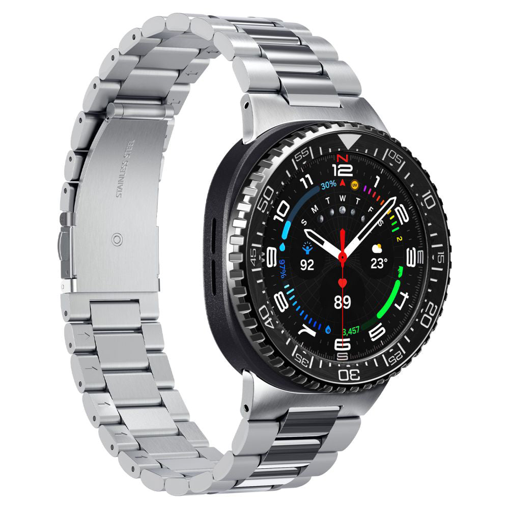Cadre de protection Spigen Tune Pro Diver pour Samsung Galaxy Watch8 Classic, Noir ACS10016