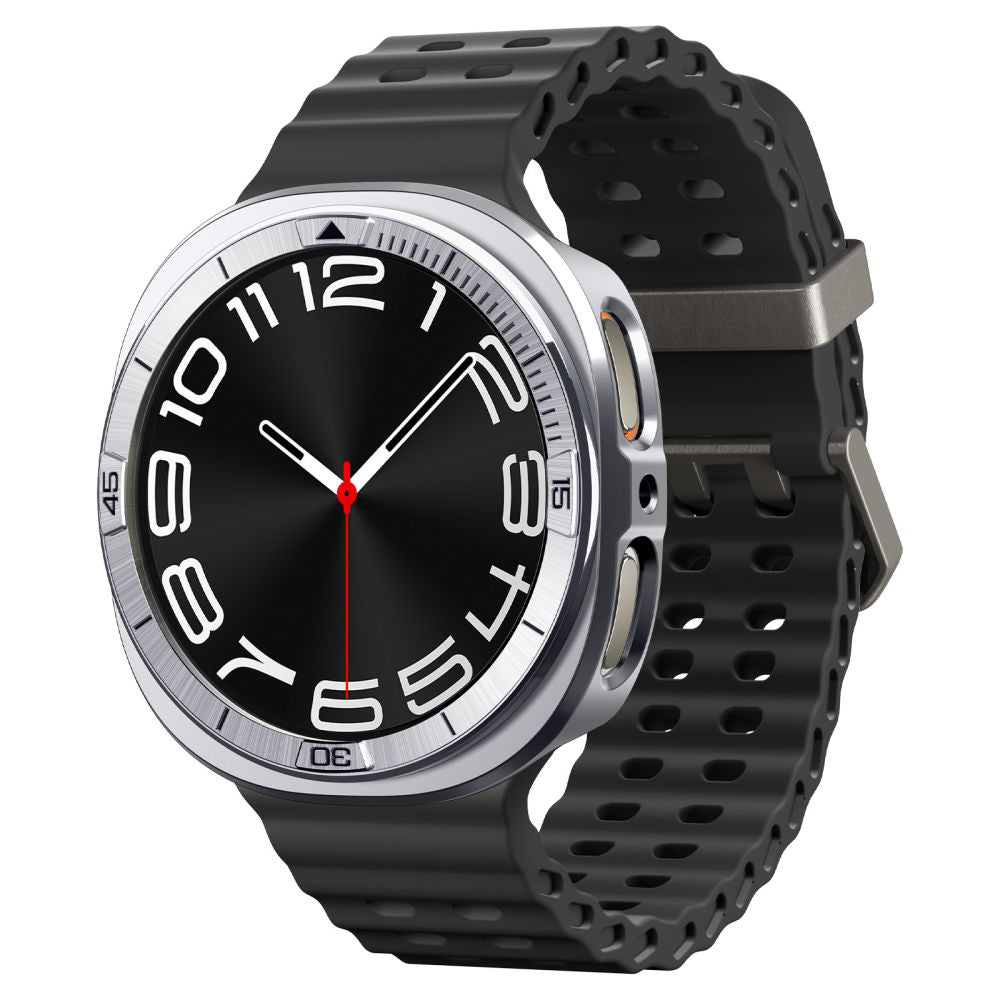 Cadre de protection Spigen Tune Pro Pilot pour Samsung Galaxy Watch9 / Watch8 44mm, Argent ACS10011