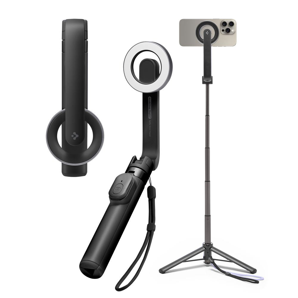 Perche à selfie Bluetooth Spigen S571W, Universelle, Noire
