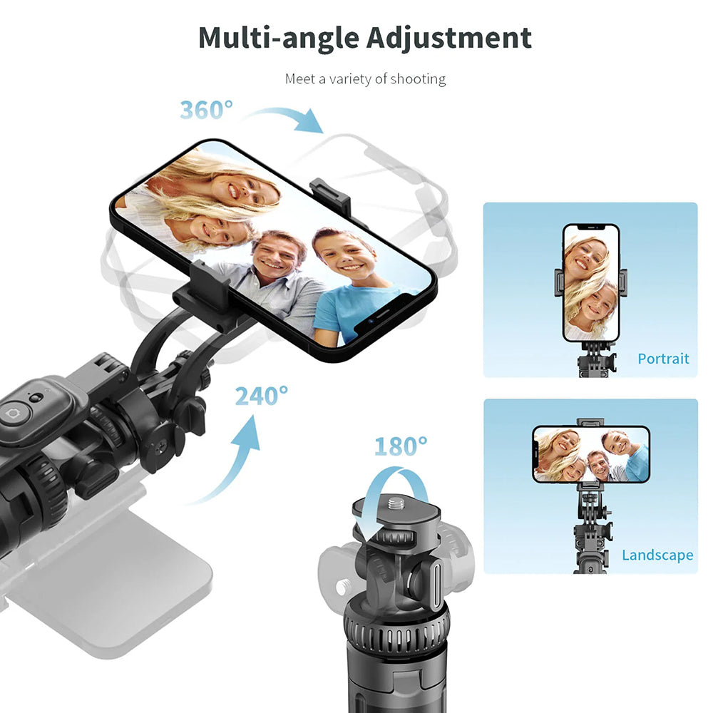 Perche à selfie Bluetooth Techsuit C05, Universelle, Noire