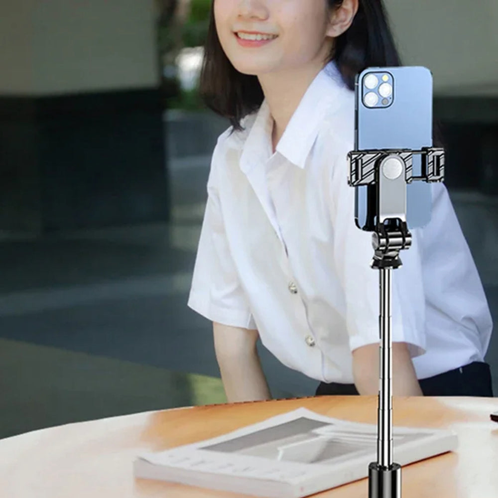 Selfie Stick Bluetooth Techsuit K03, Universel, Noir