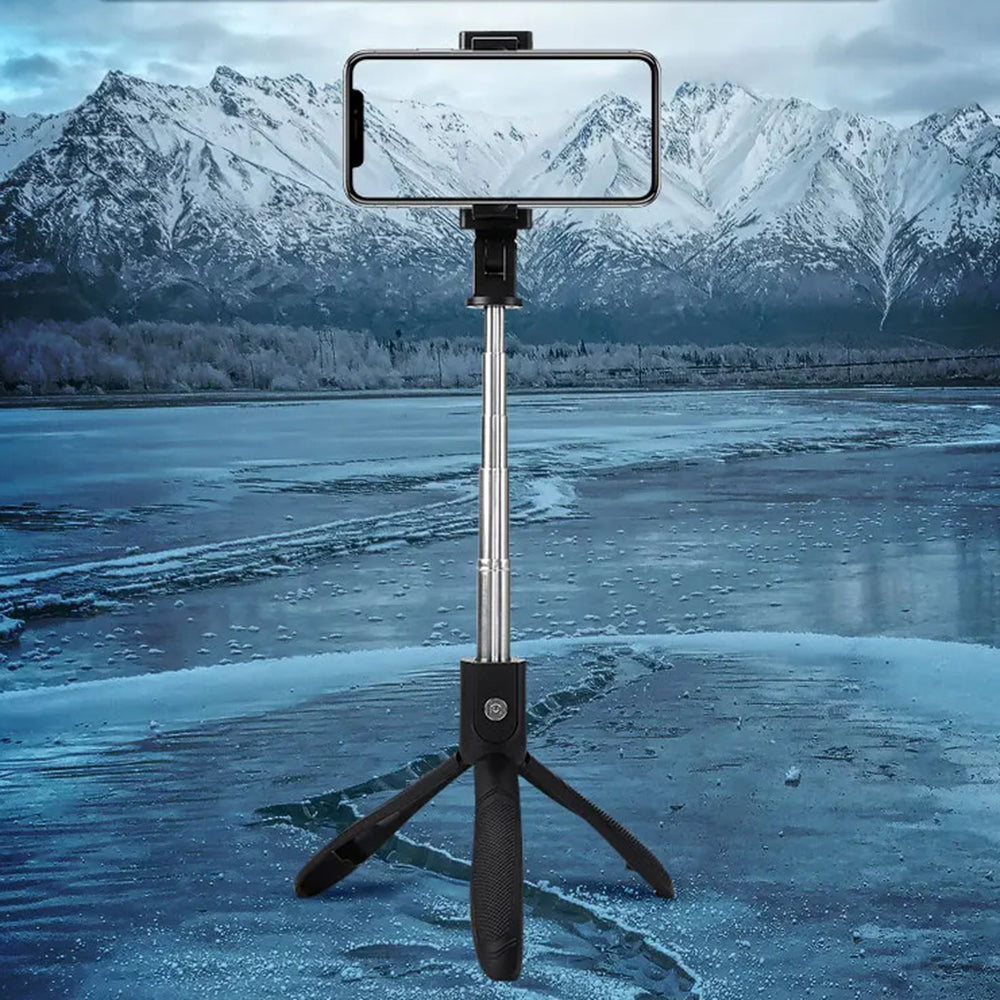 Selfie Stick Bluetooth Techsuit K06, Universel, Noir