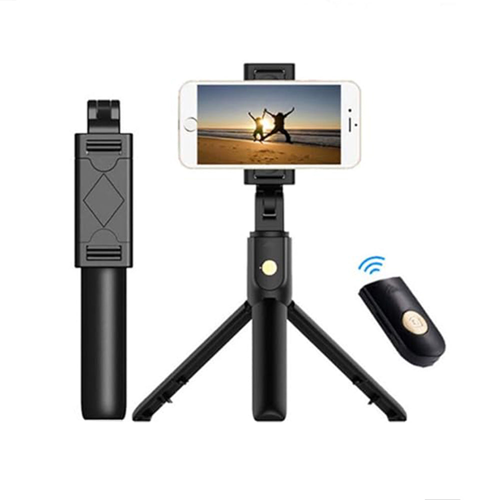 Perche à selfie Bluetooth Techsuit K07, Universelle, Noire