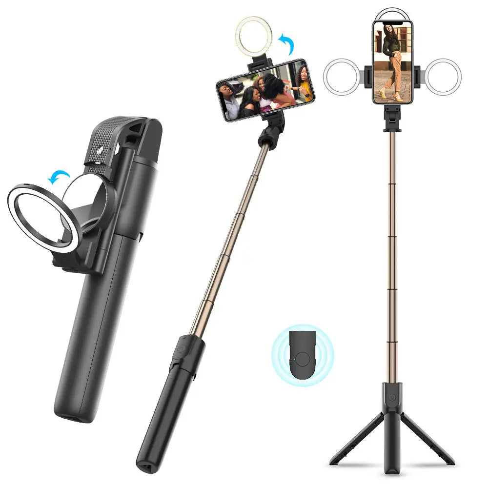 Perche à selfie Bluetooth Techsuit K13, Universelle, Noire