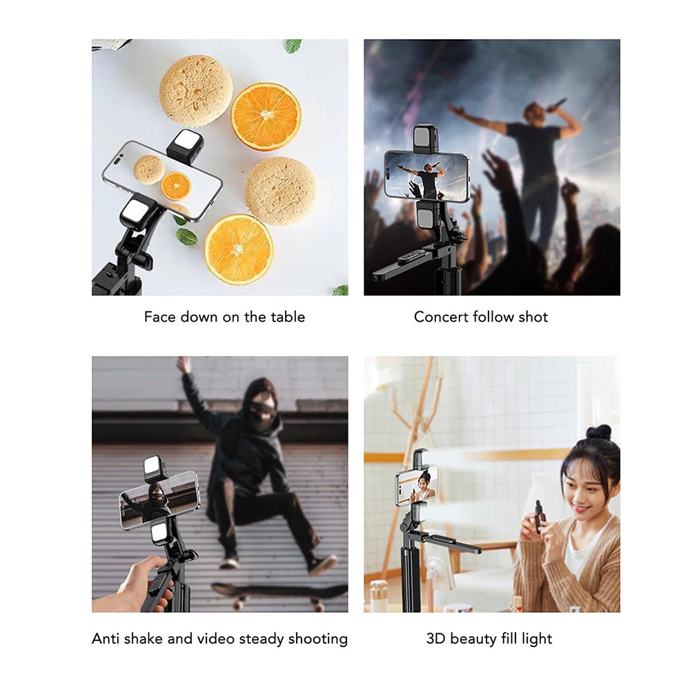 Selfie Stick Bluetooth Techsuit K30S, Universel, Noir