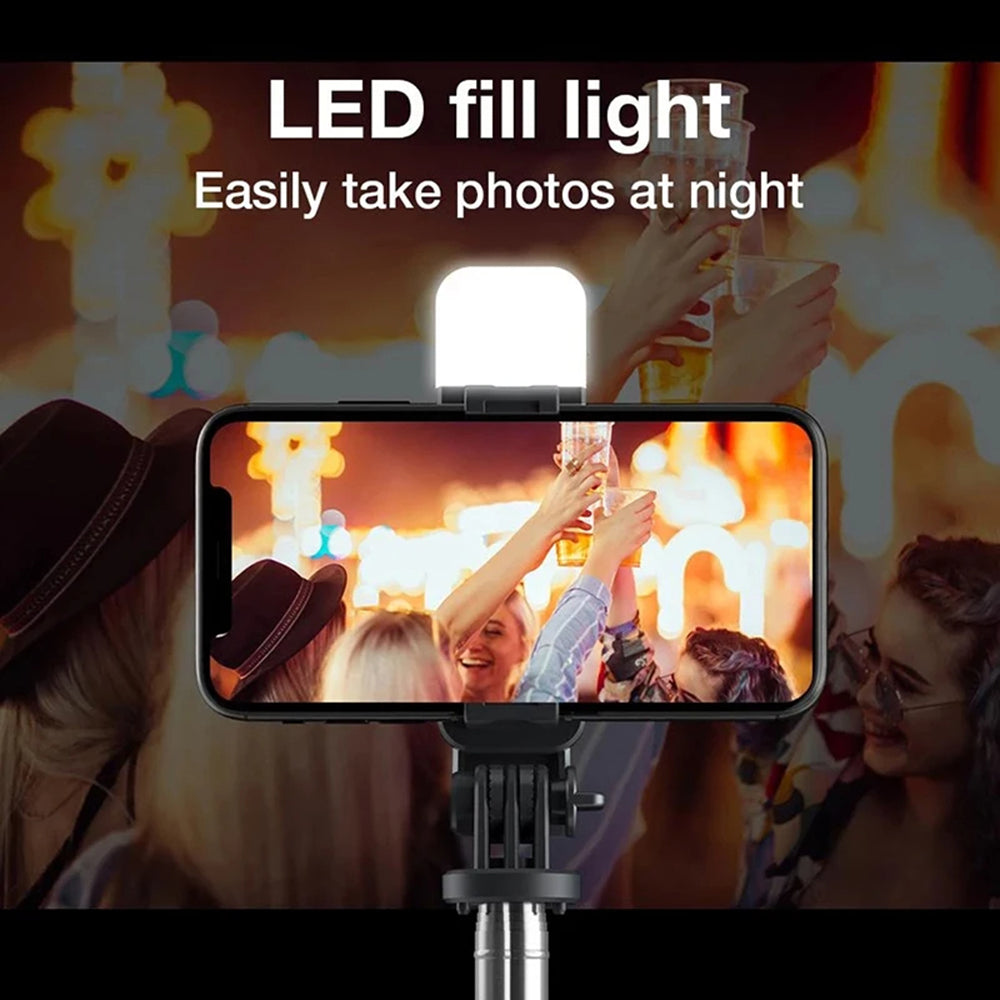 Perche à selfie Bluetooth Techsuit L02s, Universelle, Noire