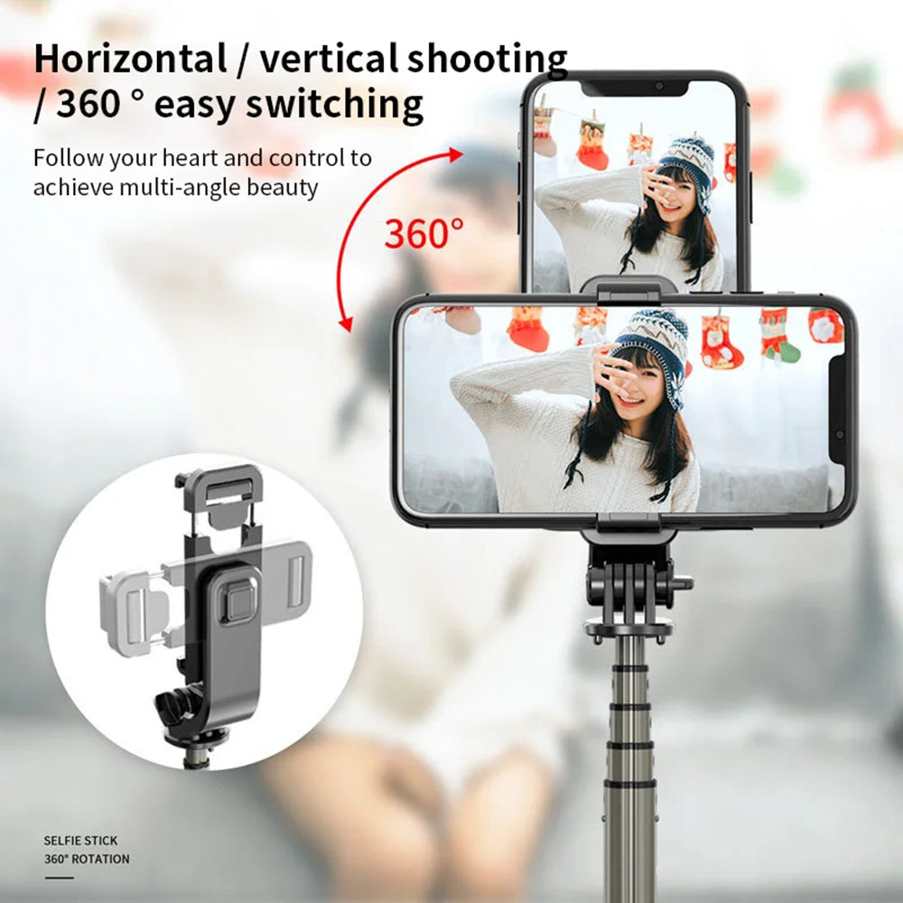 Selfie Stick Bluetooth Techsuit L03, Universal, Black