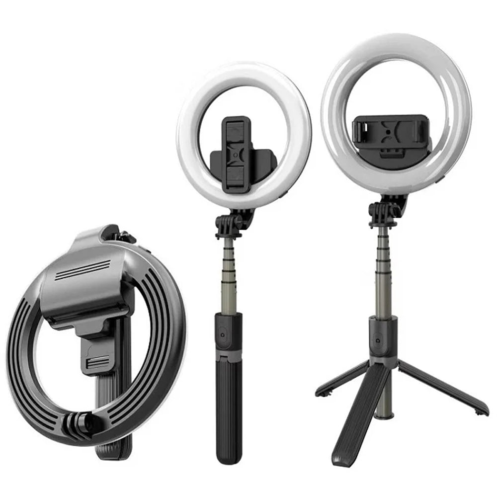 Perche à selfie Bluetooth Techsuit L07, Universelle, Noire