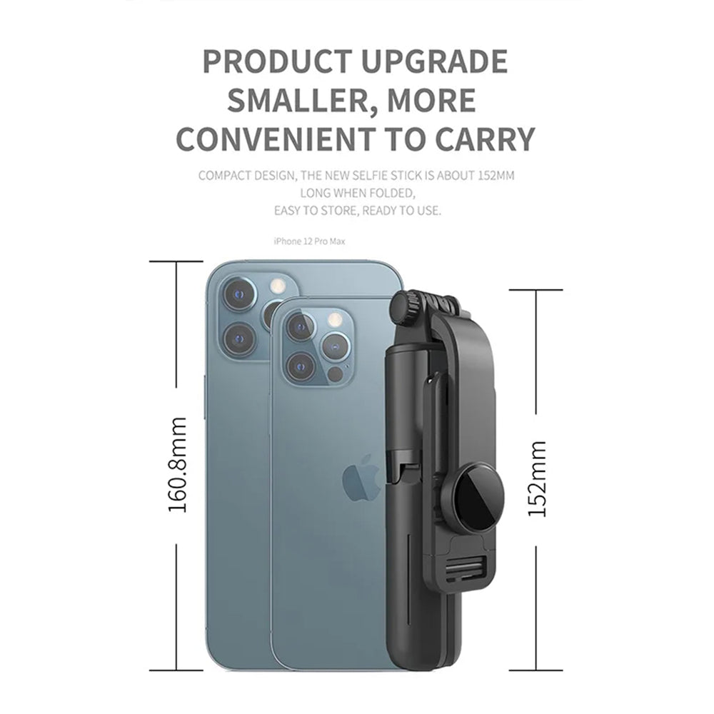 Perche à selfie Bluetooth Techsuit L10, Universelle, Noire