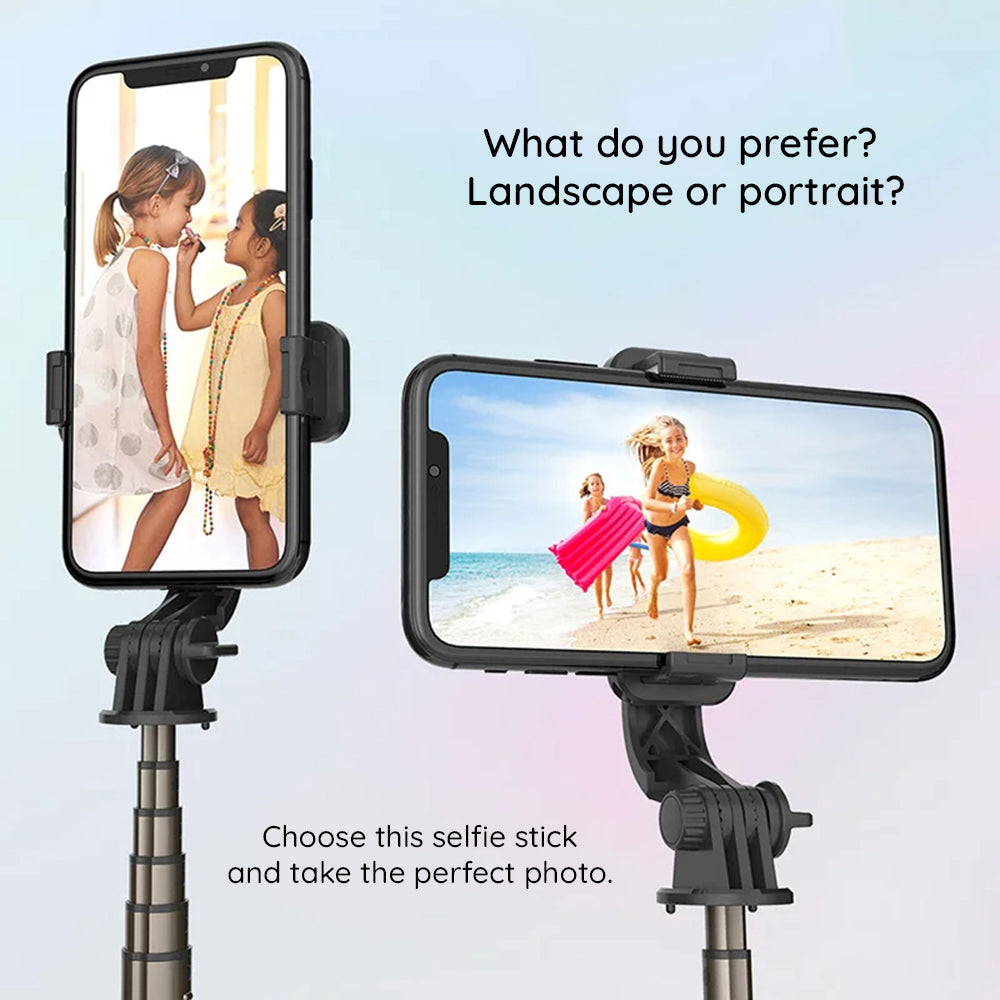 Perche à selfie Bluetooth Techsuit L10, Universelle, Noire