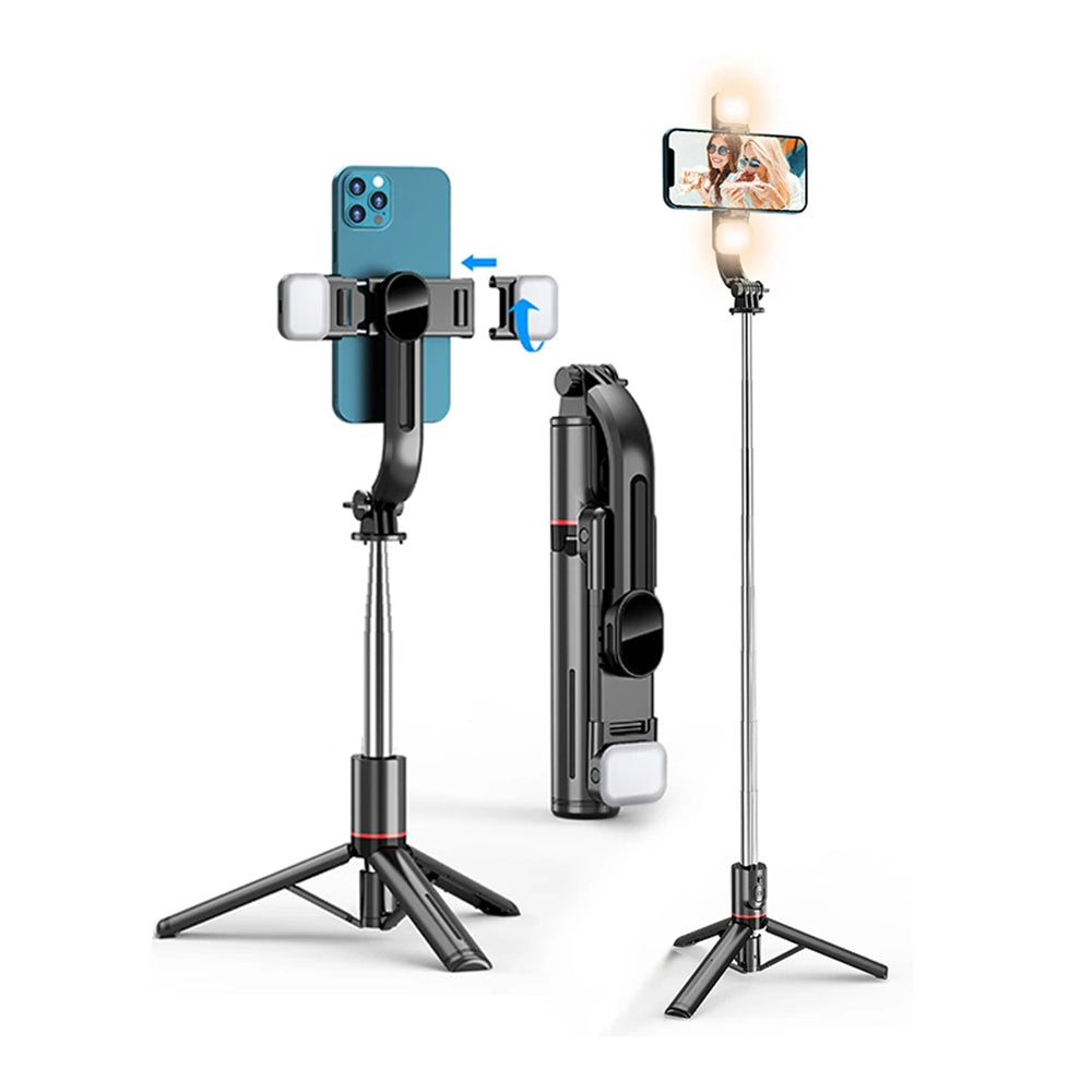Selfie Stick Bluetooth Techsuit L13d, Universel, Noir