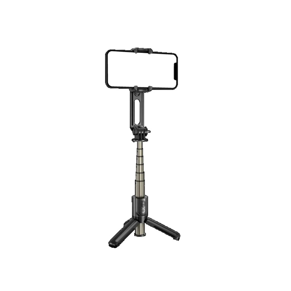 Perche à selfie Bluetooth Techsuit L18Mini, Universelle, Noire