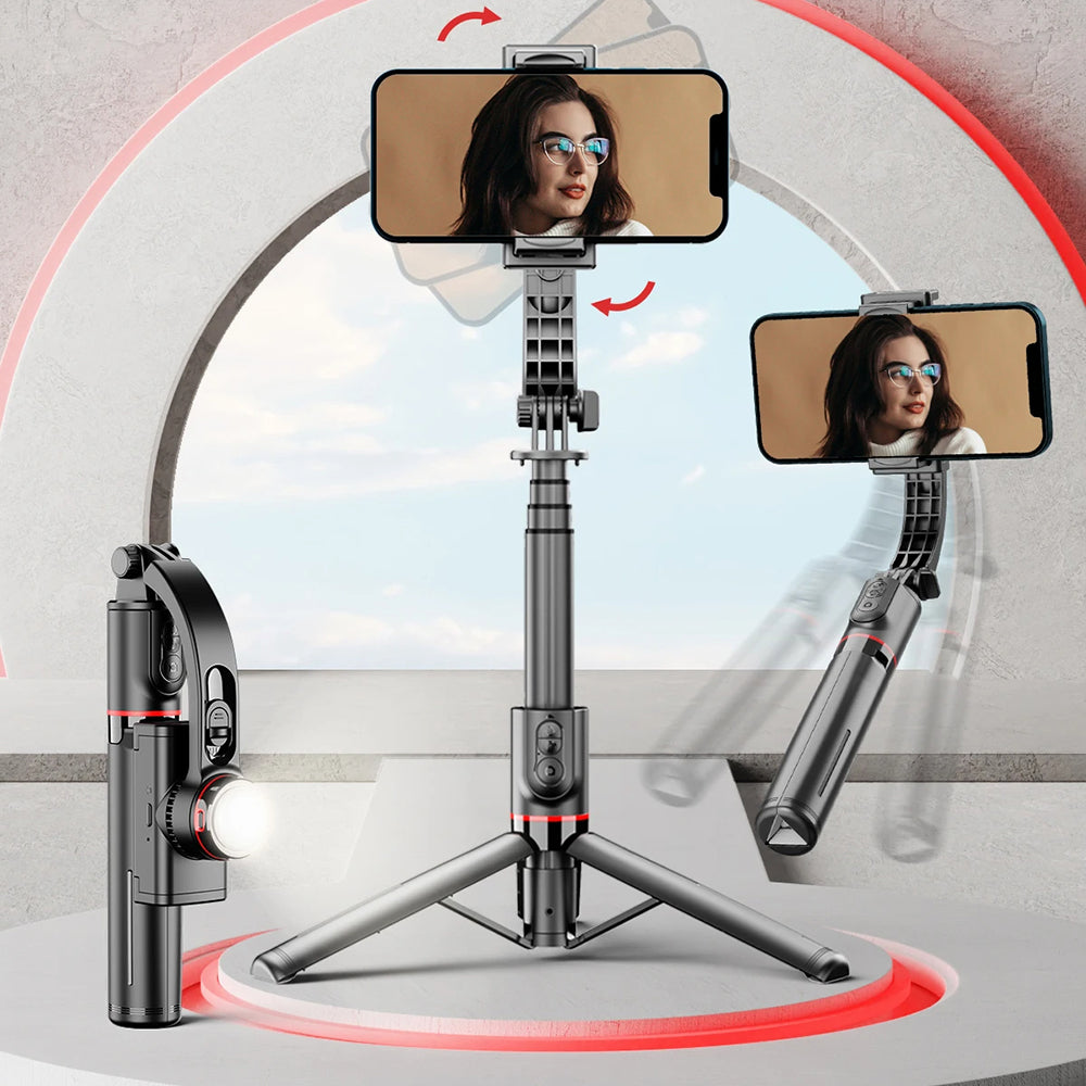 Perche à selfie Bluetooth Techsuit L19s, Universelle, Noire