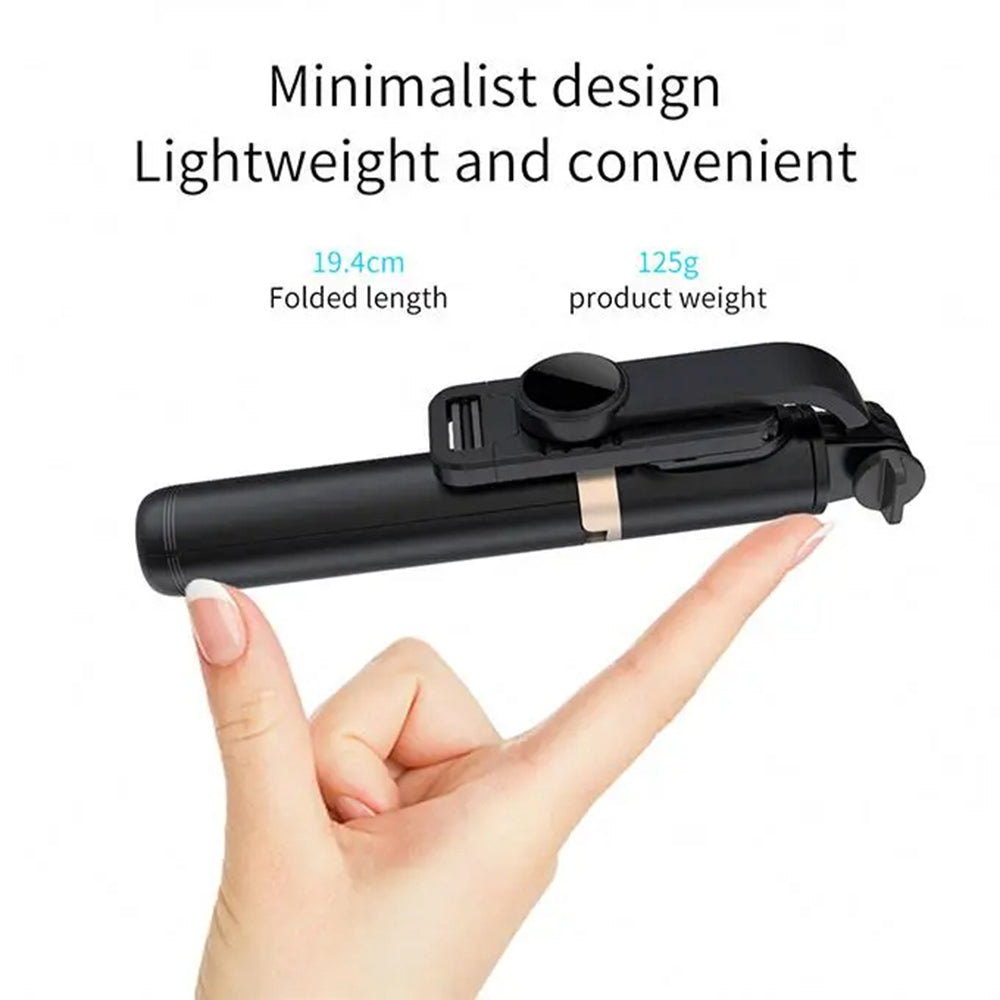 Perche à selfie Bluetooth Techsuit Q03, Universelle, Noire