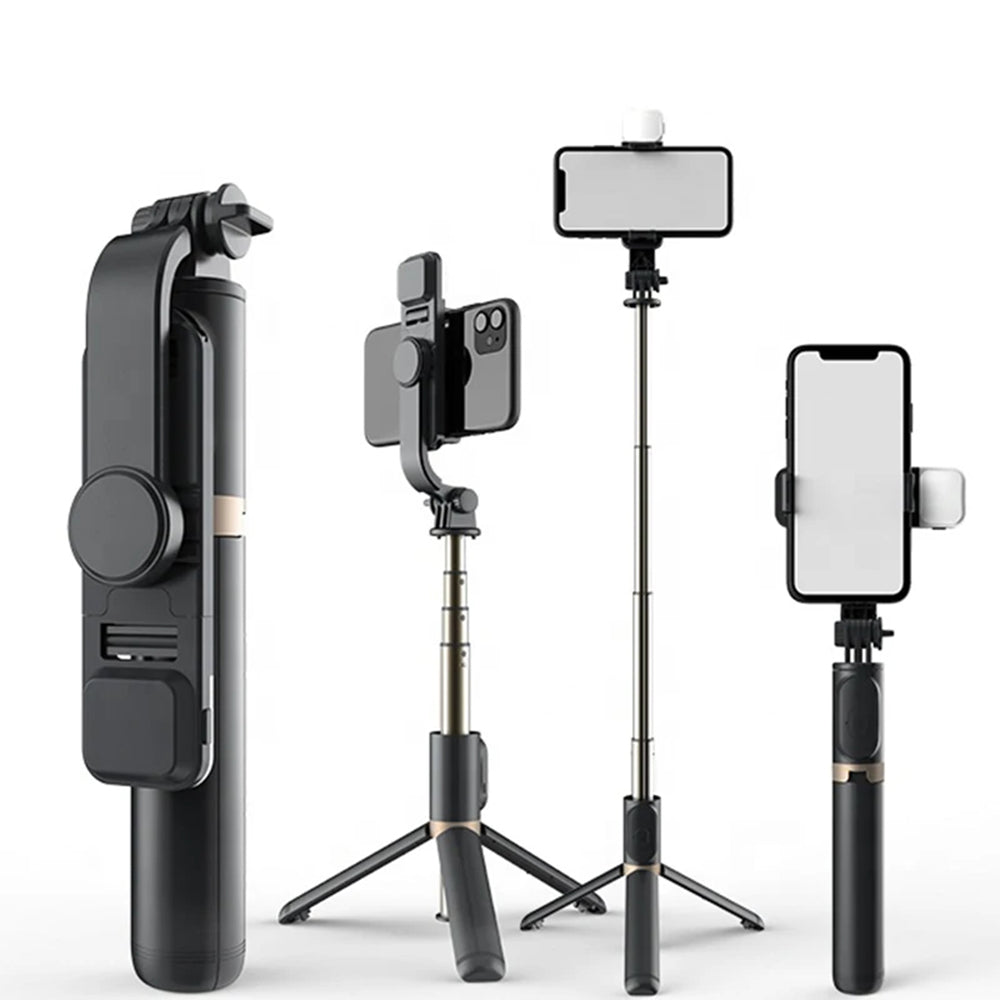 Perche à selfie Bluetooth Techsuit Q03s, Universelle, Noire