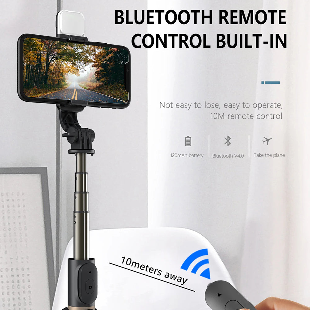 Perche à selfie Bluetooth Techsuit Q03s, Universelle, Noire