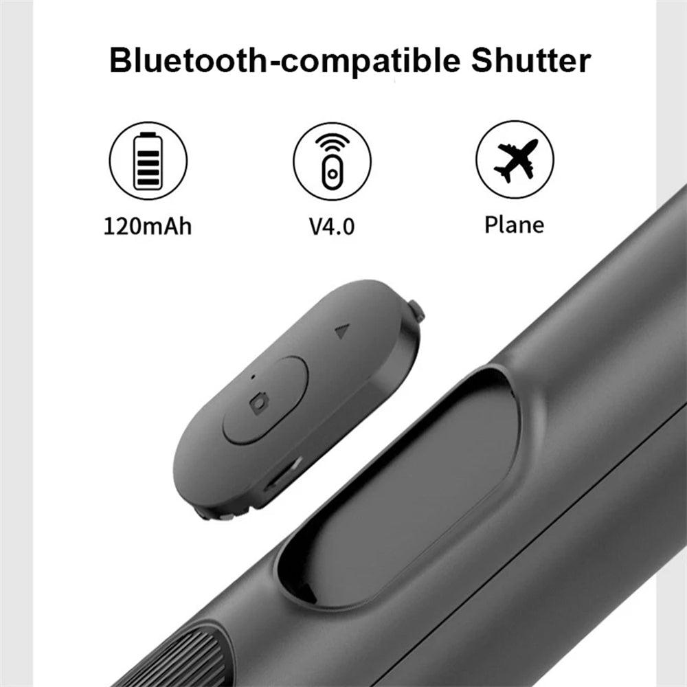 Selfie Stick Bluetooth Techsuit Q05, Universel, Noir