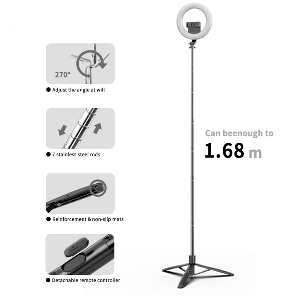 Perche à selfie Bluetooth Techsuit Q05s, Universelle, Noire
