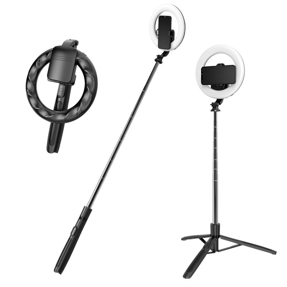 Perche à selfie Bluetooth Techsuit Q05s, Universelle, Noire