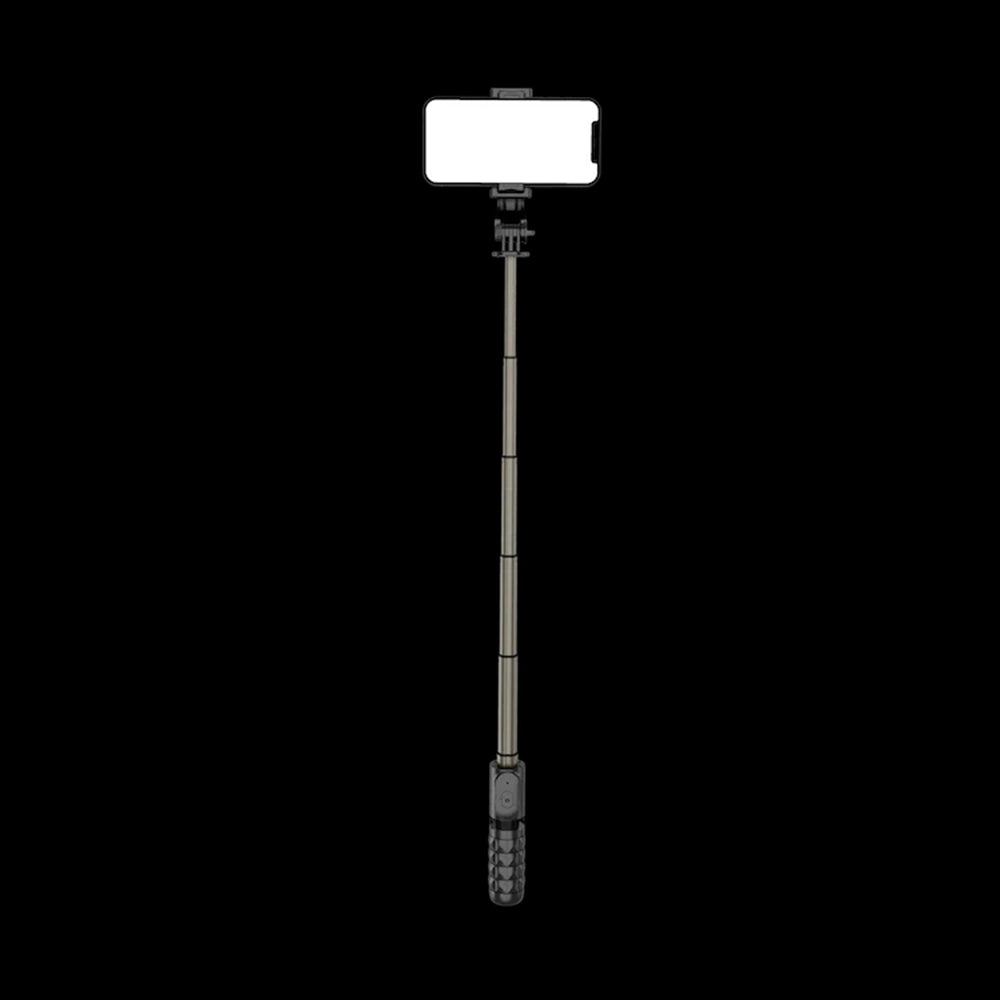 Perche à selfie Bluetooth Techsuit Q10, Universelle, Noire