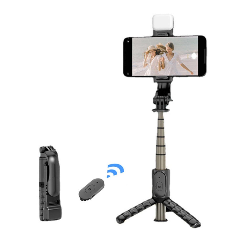 Perche à selfie Bluetooth Techsuit Q10s, Universelle, Noire