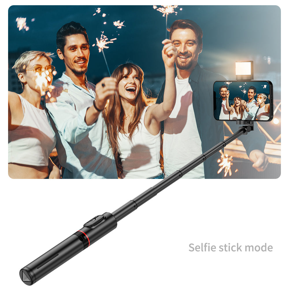 Perche à selfie Bluetooth Techsuit Q12S, Universelle, Noire