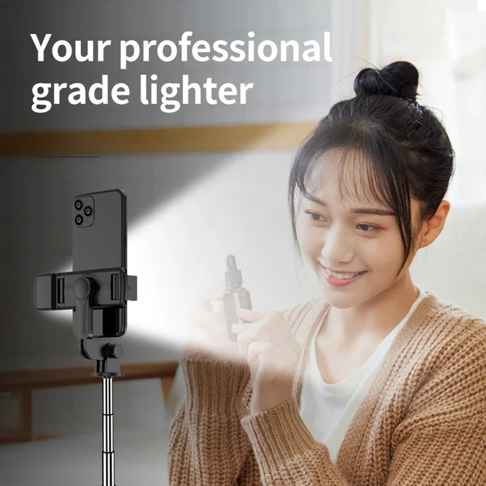 Perche à selfie Bluetooth Techsuit S03-S, Universelle, Noire