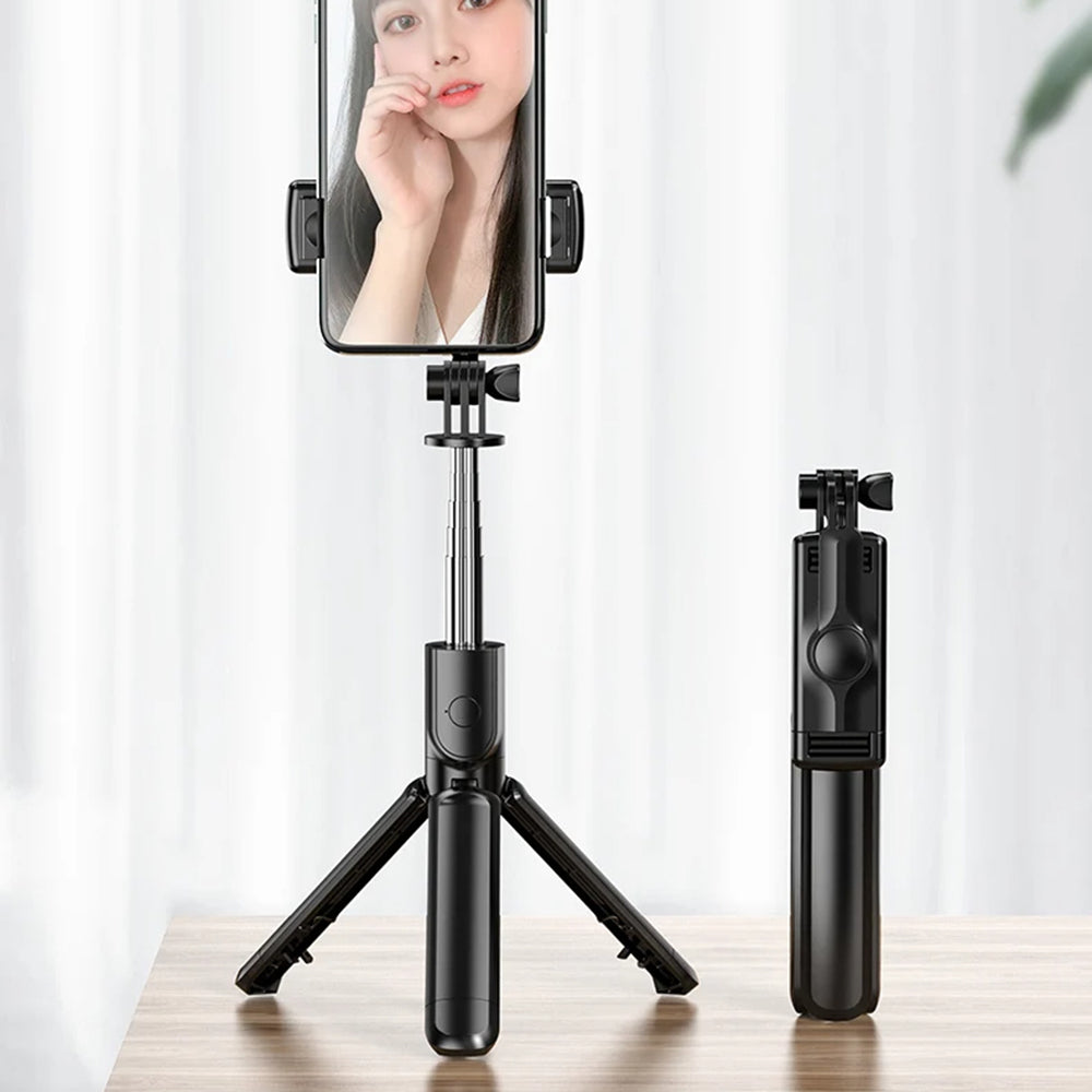 Perche à selfie Bluetooth Techsuit S03, Universel, Noir