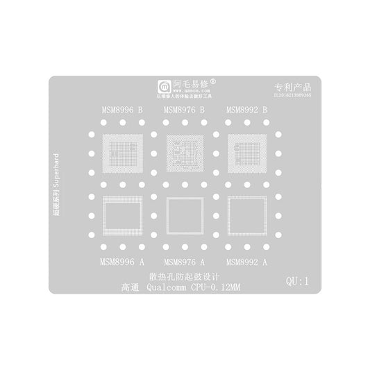 Grille BGA Amaoe pour CPU Qualcomm QU1-8 Series