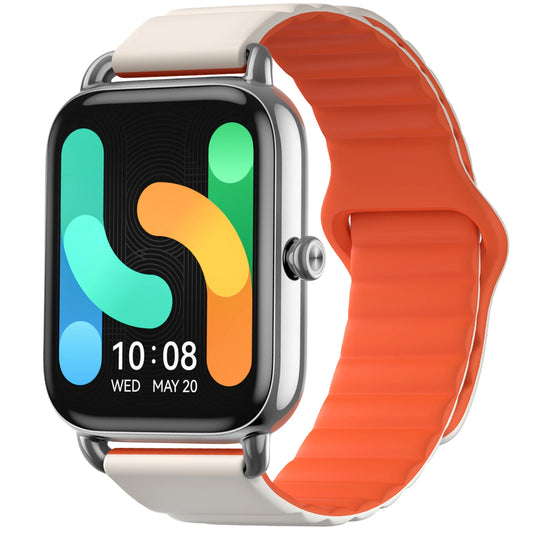 Smartwatch Haylou RS4 Plus LS11, bracelet magnétique, argent