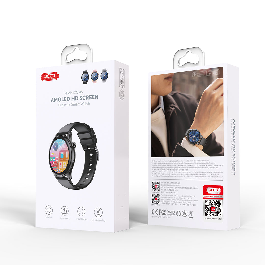 Smartwatch XO Design J6, Noir