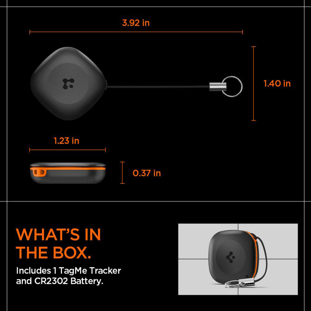 Spigen SmartTag TagMe pour la série iOS, Noir