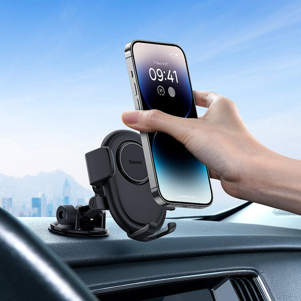 Support Auto Baseus UltraControl Lite, 5.4 pouces - 7.2 pouces, Noir