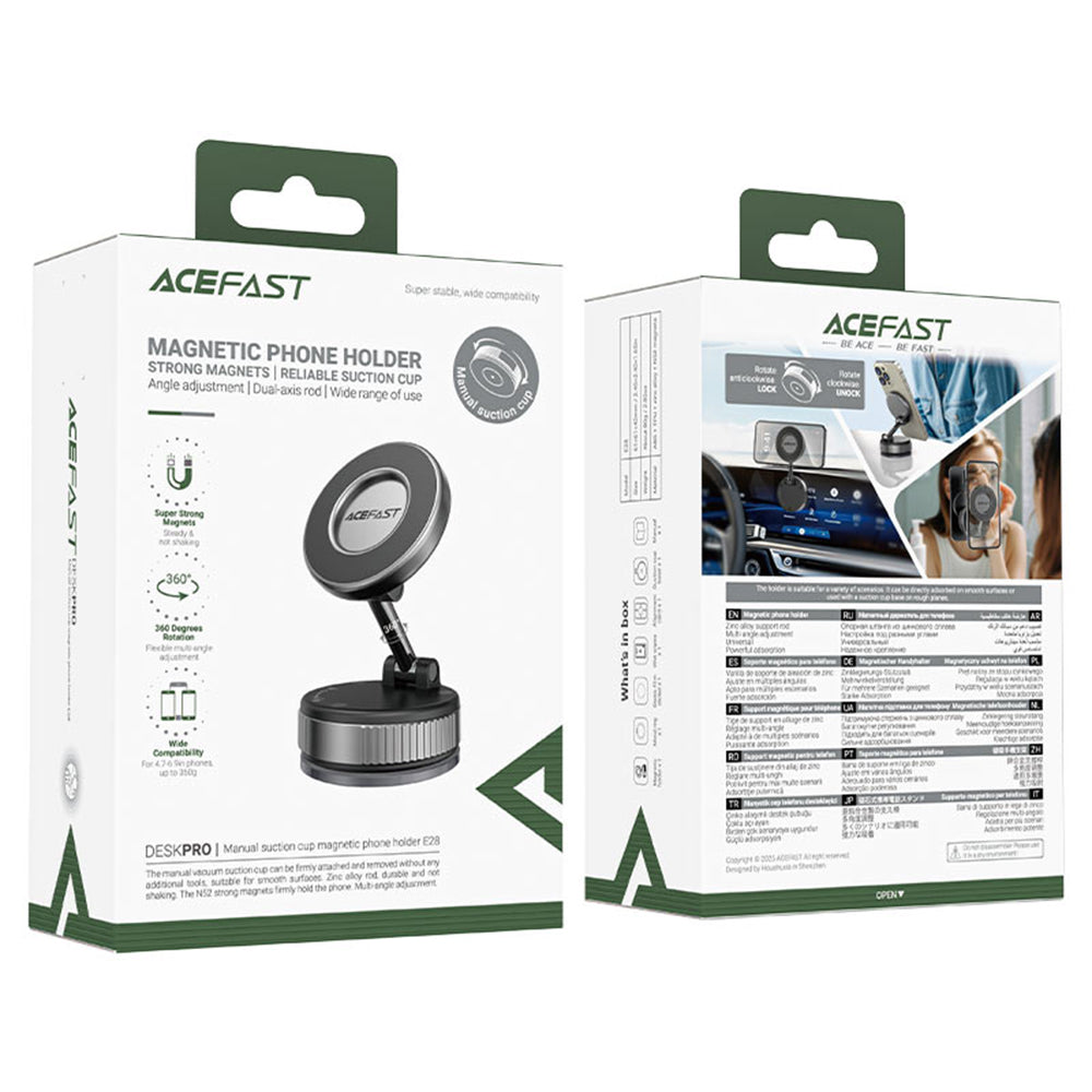 Support Auto Magnétique Acefast E28, Universel, Gris