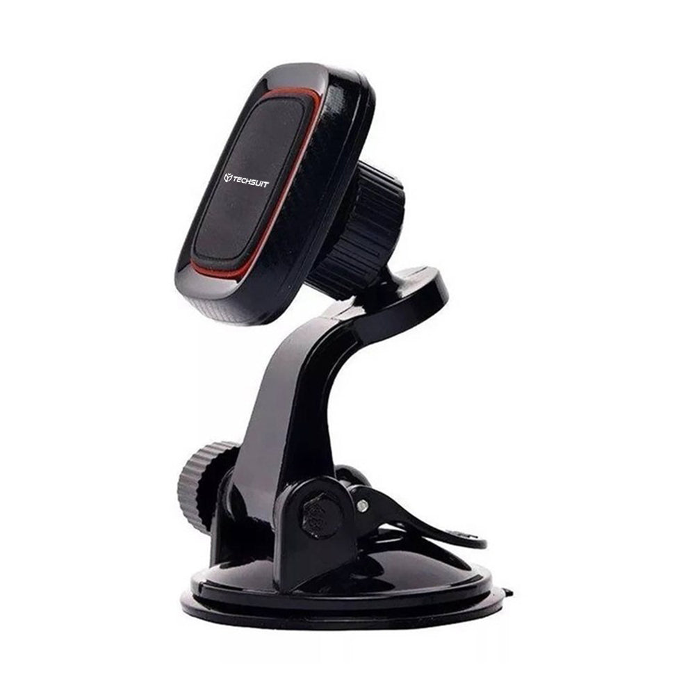 Support Auto Magnétique Techsuit S6, Universel, Noir Rouge