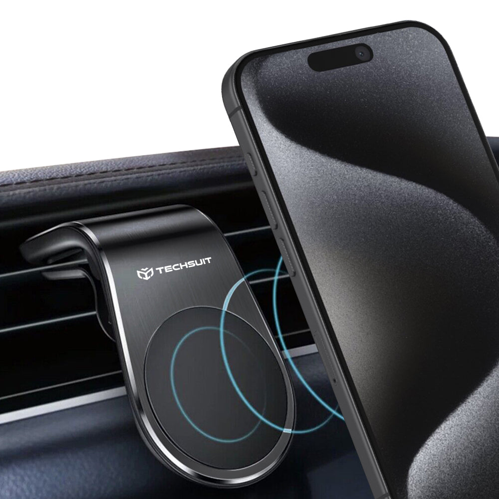 Support Auto Magnétique Techsuit S7, Universel, Argenté