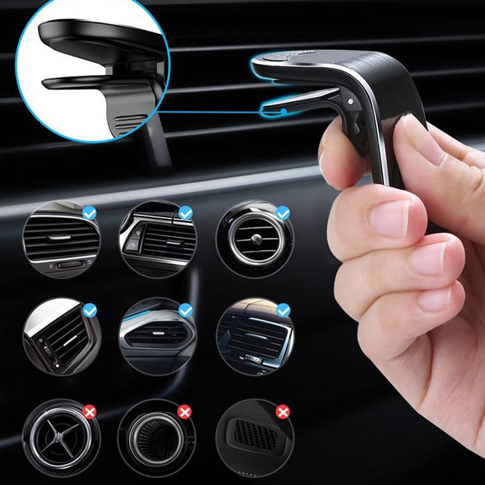 Support Auto Magnétique Techsuit S7, Universel, Argenté