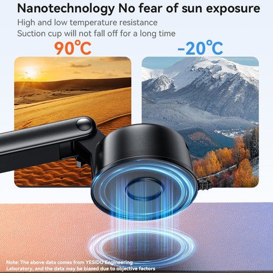 Support Auto Magnétique Yesido C266, Universel, Noir