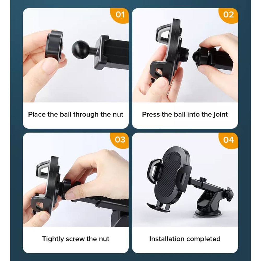 Support Auto Techsuit S113, Universel, Noir