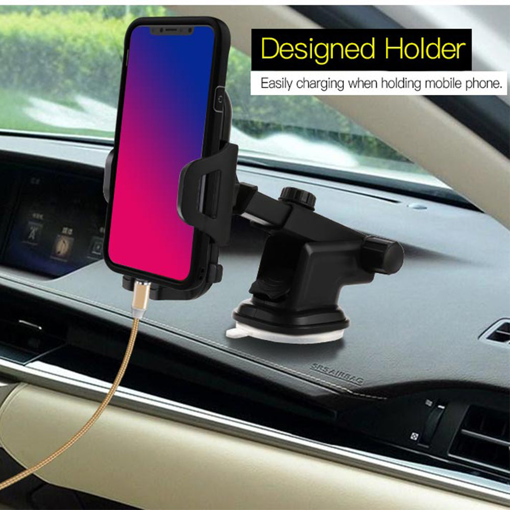 Yesido C23 Car Holder, 3.8inch - 6.4inch, Black