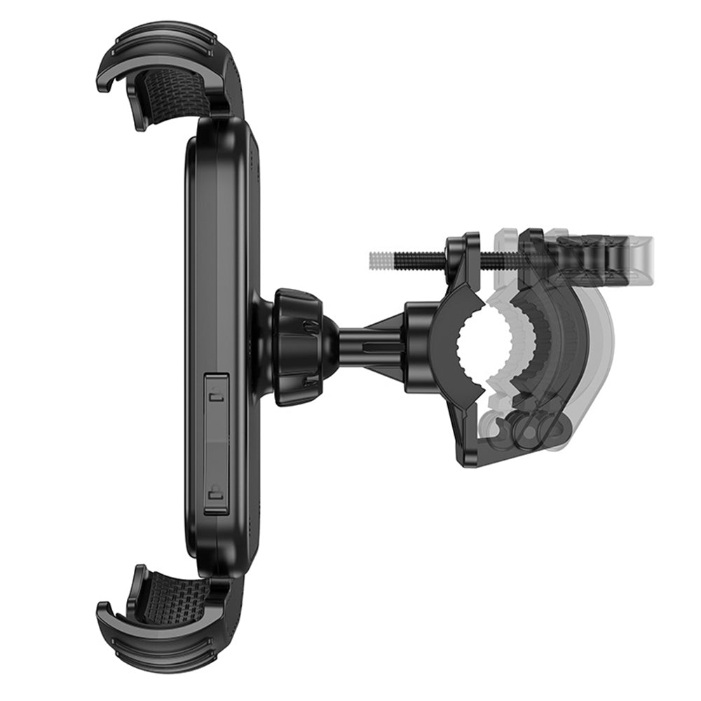 Borofone BH105 Basalt Bicycle Motorcycle Holder, 4.7inch - 7inch, Black