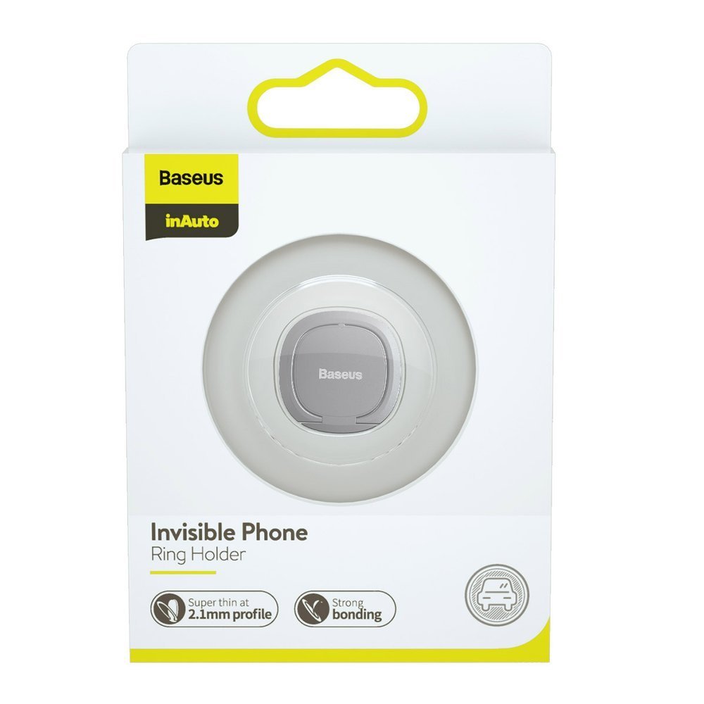 Support Anneau Baseus Invisible, Universel, Argenté SUYB-0S